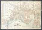 Grand plan de Marseille, signé Pierre Raoul.. PLAN - MARSEILLE - RAOUL 1909