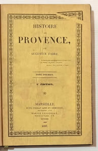 Histoire de Provence.