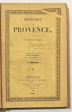 Histoire de Provence.. FABRE Augustin.