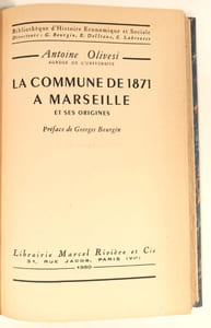La Commune de 1871 à Marseille et ses origines.