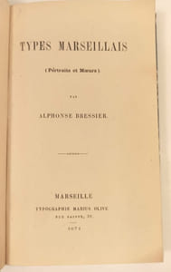 Types Marseillais (Portraits et mœurs).