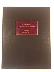Loi relative à la liquidation des offices de procureurs, greffiers, huissiers & autres officiers ministériels.