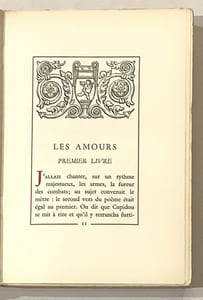 LES AMOURS - Texte établi et traduit par Henri Bornecque.