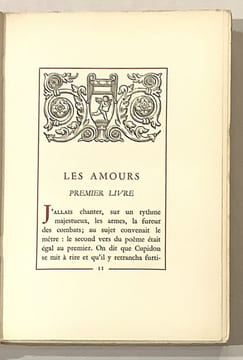 LES AMOURS - Texte établi et traduit par Henri Bornecque.. OVIDE