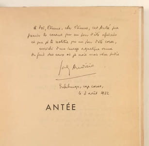 Antée suivi de plusieurs autres poèmes.