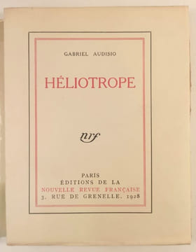 Héliotrope.. AUDISIO Gabriel.