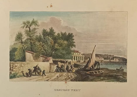 Château Vert, par Prosper-Gabriel Grésy. GRAVURE - MARSEILLE - Château vert - Grésy