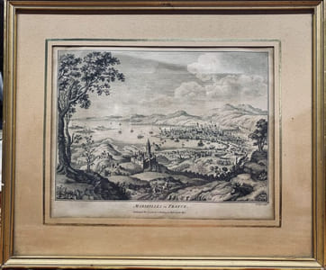 MARSEILLES in France, illustration de Mathieu Merian.