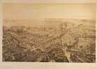 Marseille vue prise au-dessus de N. D. du Mont, dessinée par A. Guesdon.. GRAVURE - MARSEILLE - Notre-Dame du Mont. 