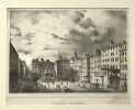 Vue de la place Royale, lithographie de Canquoin et Simon. GRAVURE - MARSEILLE - Vue de la place Royale.