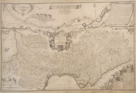 Gouvernement de Languedoc, de Roussillon, de Foix , et partie de celui de Guienne et Gascogne, avec les généralités de Toulouse, de Montpellier, de ...