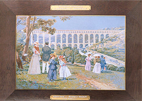 Aqueduc de Roquefavour.. GRAVURE - PROVENCE Aqueduc de Roquefavour