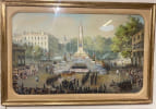 B&eacute;n&eacute;diction du Sacr&eacute; Cœur. En l'honneur  des 469 militaires morts du Chol&eacute;ra &agrave; Marseille  en partance pour la Crim&eacute;e.. AQUARELLE - ENGALIERE Marius ...