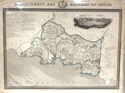 Carte des Bouches du Rhône.