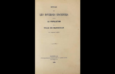 Essai sur les diverses enceintes et sur la population de la ville de Marseille.. FABRE (Augustin).