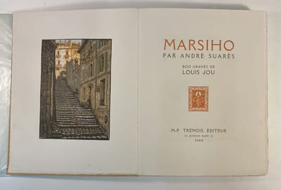 Marsiho . Bois gravés de Louis Jou .