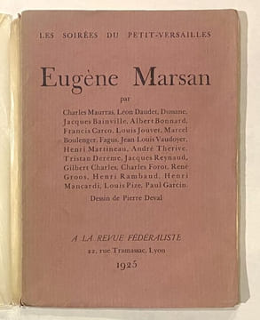 Les soirées du Petit-Versailles Eugène Marsan.. MARSAN
