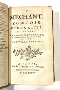 PIRON. La Métromanie.
