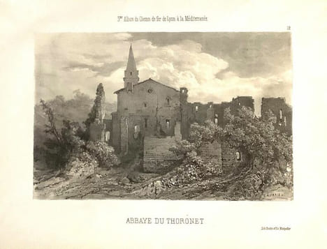 Abbaye du Thoronet.. GRAVURE - PROVENCE