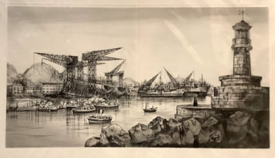 Vue du chantier naval de la Ciotat.