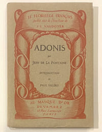 Adonis. Introduction par Paul Valéry.