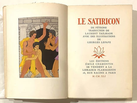 Le satiricon. Traduction de Laurent Tailhade.. (PETRONE)