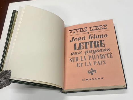 Vivre libre 1 et 2 - LETTRE AUX PAYSANS SUR LA PAUVRETE ET LA PAIX et PRECISIONS. GIONO (Jean)