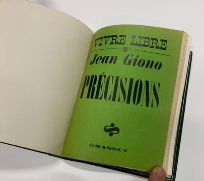 Vivre libre 1 et 2 - LETTRE AUX PAYSANS SUR LA PAUVRETE ET LA PAIX et PRECISIONS. GIONO (Jean)