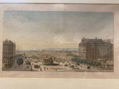 VUE des nouveaux entrepôts depuis la place de la Joliette