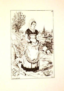 Costumes poitevins. Etudes dessinées et gravées à l'eau-forte.. ESCUDIER & GELIN (H.).(C.)