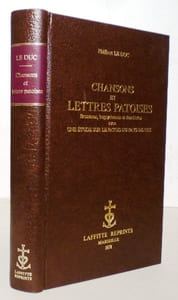 Chansons et lettres patoises bressanes, bugeysiennes et dombistes avec une étude sur le patois du pays de Gex.
