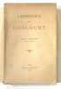 L'esthétique des Goncourt.. GONCOURT ] SABATIER (Pierre).