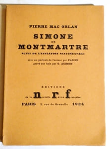 Simone de Montmartre. Suivi de l'inflation sentimentale.