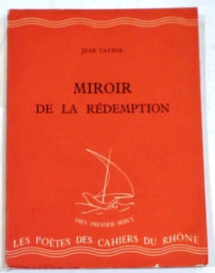 Miroir de la redemption précédé de et nunc. Les cahiers du Rhône. Série rouge n°14.