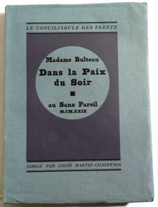 Dans la paix du soir. Collection Le conciliabule des trente.