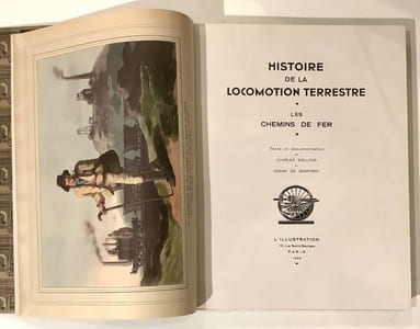 Histoire de la locomotion terrestre. Vol I: Les chemins de fer; vol II: la locomotion naturelle- l'attelage- la voiture- le cyclisme- la locomotion mécanique-