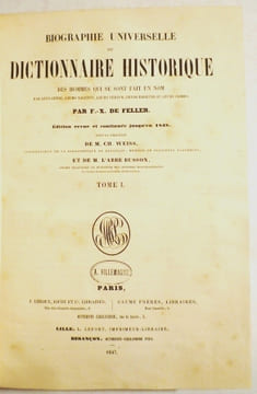Biographie universelle ou dictionnaire historique des hommes qui se sont fait un nom par leur genie, leurs talents, leurs vertus, leurs erreurs ou ...