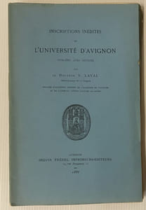 Etat de l'Université d'Avignon en 1789.