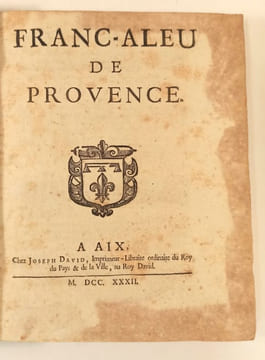 Franc-aleu de Provence.. GENSOLLEN ] (Joseph-Laurent)