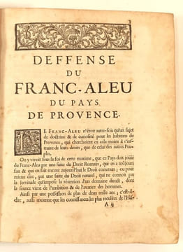 Franc-aleu de Provence.. GENSOLLEN ] (Joseph-Laurent)