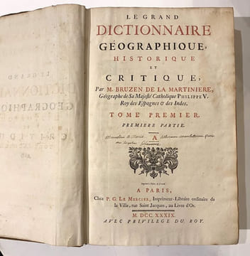 Le grand dictionnaire géographique, historique et critique.. BRUZEN DE LA MARTINIERE (M.)