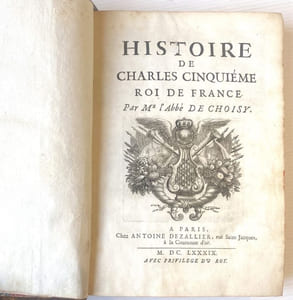 Histoire de Charles cinquième, Roi de France.
