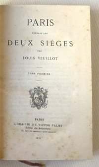 Paris pendant les deux sièges (2 vol)