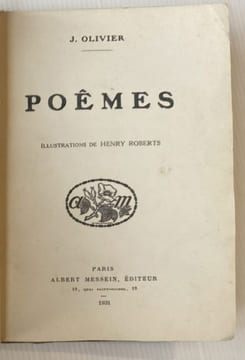 Poêmes. Illustrations de Henry Robert.. OLIVIER (J.)