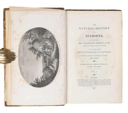 The Natural History of Selborne. To which are added, The Naturalist's Calendar, miscellaneous Observations, and Poems. A New edition. 2 vols.. WHITE, ...