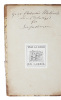 Aanden i Naturen. 2 bd. (The Spirit in Nature. 2 Volumes). - [PRESENTATION COPY OF HIS MAIN WORK IN NATURAL PHILOSOPHY]. "ØRSTED, H.C - OERSTED