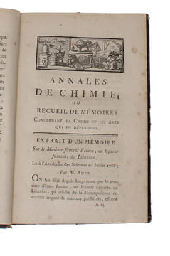 Mémoire Sur la Combustion du Fer. (Etc. etc. etc.). - [THE LAVOISIERIAN REVOLUTION IN CHEMISTRY]. "LAVOISIER, ANTOINE-LAURENT, ET AL.