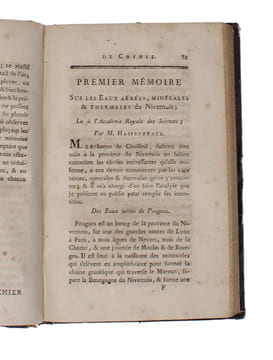 Mémoire Sur la Combustion du Fer. (Etc. etc. etc.). - [THE LAVOISIERIAN REVOLUTION IN CHEMISTRY]. "LAVOISIER, ANTOINE-LAURENT, ET AL.