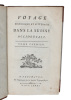 Voyage historique et littérairedans la Suisse occidentale. 2 vols.. (SINNER von BALLAIGUES, JOHANN RUDOLF).