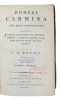 Homeri Carmina cum brevi annotatione aacederunt variae lectiones et observationes veterum grammaticorum nostrae aetatis critica curante C.G. Heyne. ...